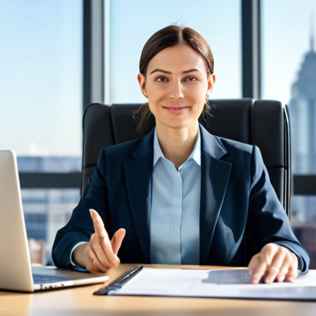 Modern Office Environment**

"A professional woman in a fully clothed, modest business suit sitting at a clean desk in a bright, modern office. The background features blurred cityscape views through large windows. Natural lighting, perfect anatomy, correct proportions, well-formed hands, proper finger count. Safe for work, appropriate content, professional, family-friendly, high quality, detailed."

**